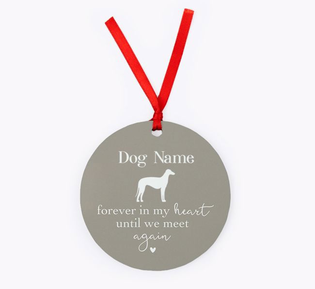 Until We Meet Again: Personalised {breedFullName} Christmas Decoration